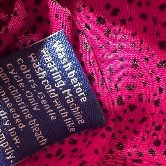 Apt 9 Pink & Black Speckles Long Sleeve Blouse with Tank Top Attached. - Picture 10 of 16